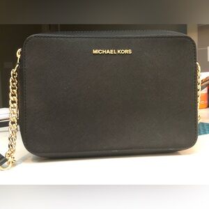 Michael Kors Leather Jet Set East West Crossbody